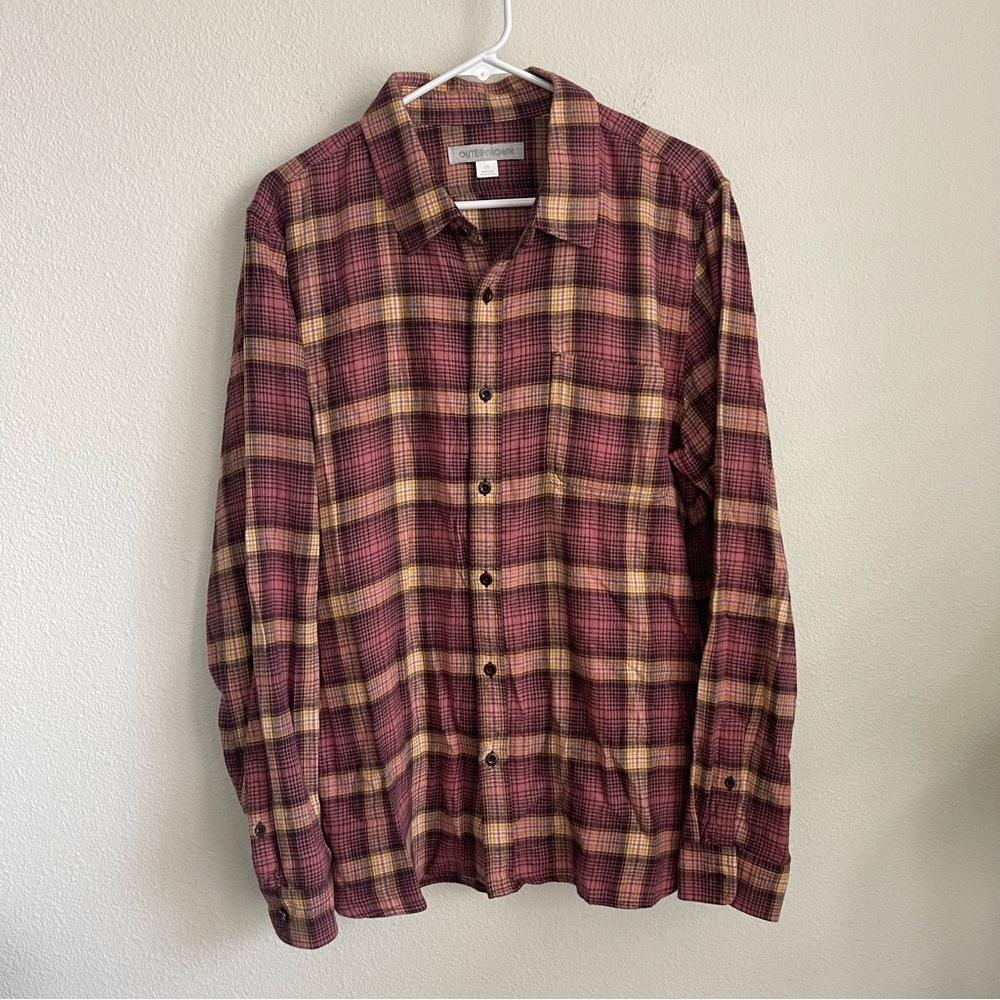 Outerknown Plaided Button Down Lightweight Flanne… - image 2